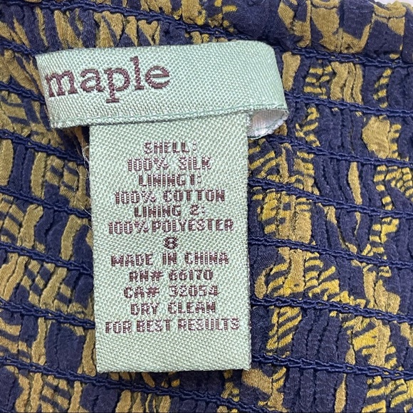 Maple Anthropologie Size 8 Silk Strapless Dress - Picture 4 of 8